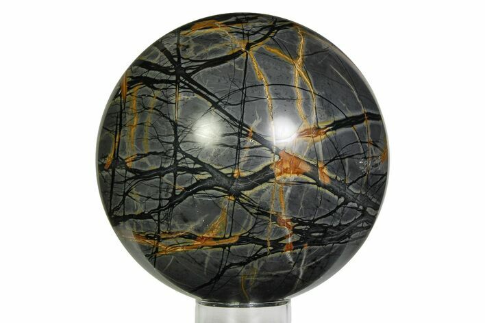 Polished Picasso Marble Sphere - Utah #351387